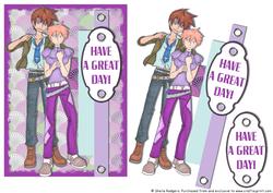 Manga Couple with Belts