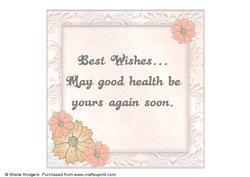 Flower Corner 1 - Get Well Soon Insert