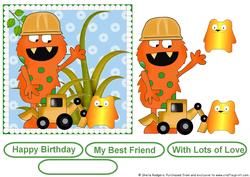 Silly Monster with Digger and Bear 2