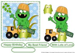 Silly Monster with Digger and Bear