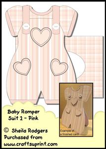 Baby Romper Suit 1 - Pink