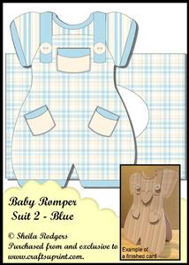 Baby Romper Suit 2 - Blue