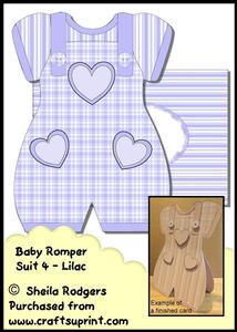Baby Romper Suit 4 - Lilac