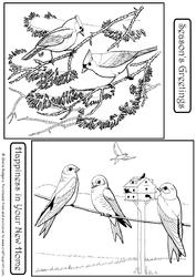 Digital Stamps - Birds 10