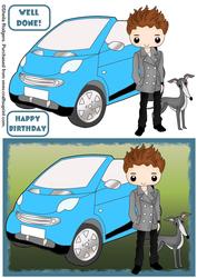 Boy with Car and Dog 1