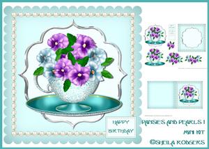Pansies and Pearls 1