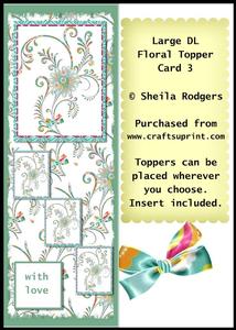 Large Dl Floral Topper Card 3