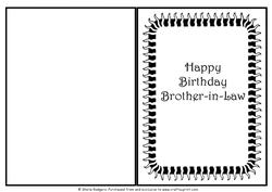 Plain and Simple Insert - Brother in Law Birthday 1