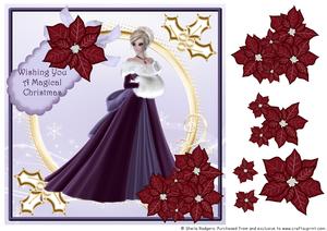 8x8 Magical Christmas Lady