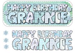 Scalloped Patchwork Name - Grannie