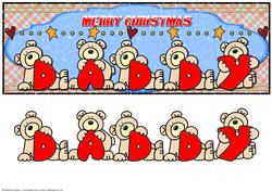 Large Dl Merry Christmas Daddy