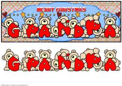 Large Dl Merry Christmas Grandpa