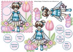 Fairy with Bunny and Caterpillar