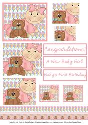 Baby Girl with Teddy