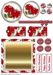 Mix'n'match Card - Poinsettia