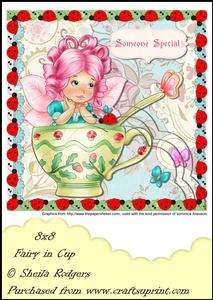 8x8 Fairy in Teacup