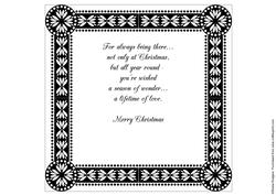 8x8 Christmas Greeting Insert 8