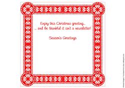 8x8 Christmas Greeting Insert 18