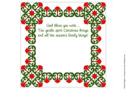 8x8 Christmas Greeting Insert 20