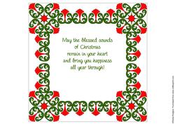 8x8 Christmas Greeting Insert 22