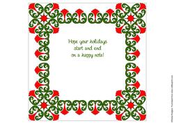 8x8 Christmas Greeting Insert 21
