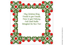 8x8 Christmas Greeting Insert 25