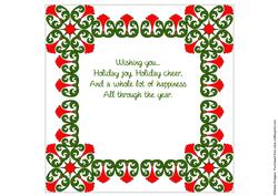 8x8 Christmas Greeting Insert 26
