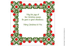 8x8 Christmas Greeting Insert 27
