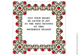 8x8 Christmas Greeting Insert 28