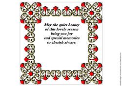 8x8 Christmas Greeting Insert 33