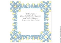 8x8 Christmas Greeting Insert 38