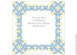 8x8 Christmas Greeting Insert 45