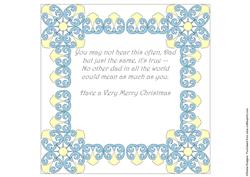 8x8 Christmas Greeting Insert 48