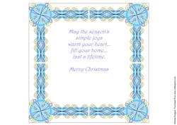 8x8 Christmas Greeting Insert 52
