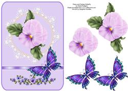 Pansy and Fantasy Butterfly