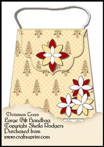 Christmas Trees - Large Gift Handbag