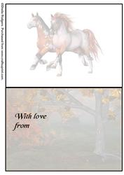 Horses by Tree 2 Insert