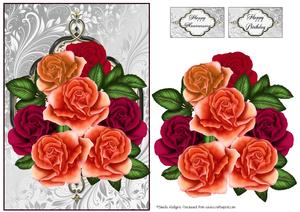 Tropical Sunset Roses Mini Kit