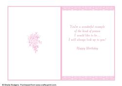 7x5 Insert - Female Birthday Bouquet 2