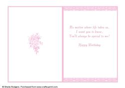 7x5 Insert - Female Birthday Bouquet