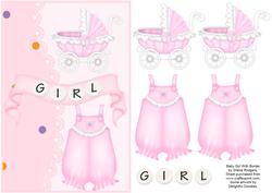 Baby Girl with Border