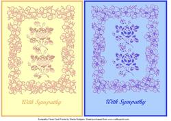 Sympathy Floral Card Fronts