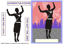 Congratulations New Job - Woman 1