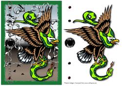 Eagle and Snake Tattoo Art