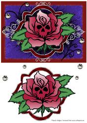 Skull Rose Tattoo Art