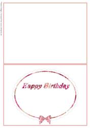 Pretty Pink Roses on Scalloped Oval Insert