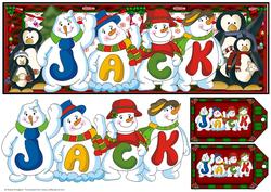 Snowmen Names Large Dl - Jack
