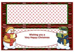 Snowmen Names Large DL - Insert Snowmen