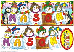 Snowmen Names Large Dl - Mason