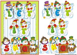 A5 Snowmen - Let It Snow